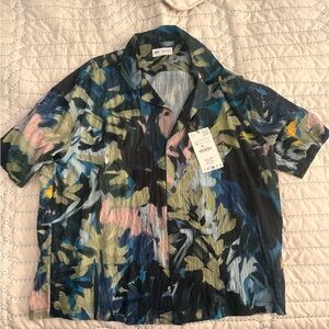 Zara Abstract Print Men Medium New with tags